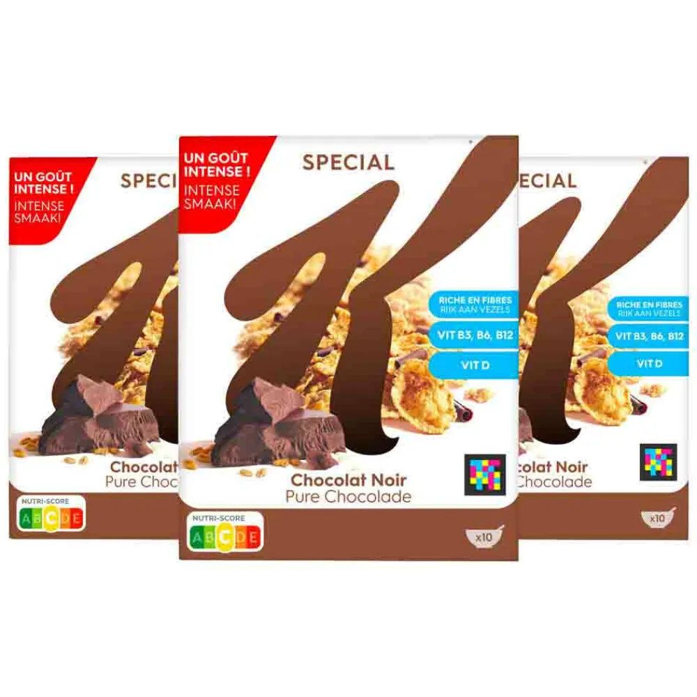 Ontbijtgranen<Kelloggs 3x Kellogg's Special K Dark Chocolate 300 gr