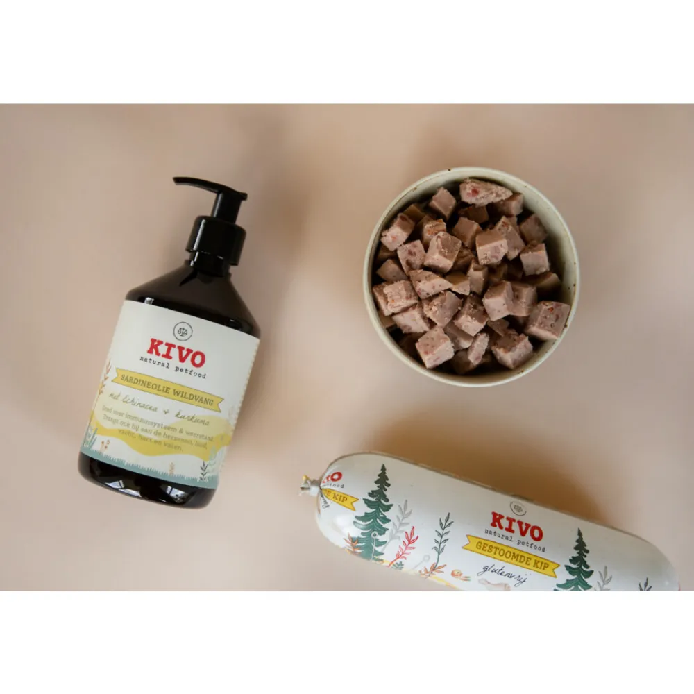 Outlet 12x Gestoomde Kip 600 gr Hondenvoer