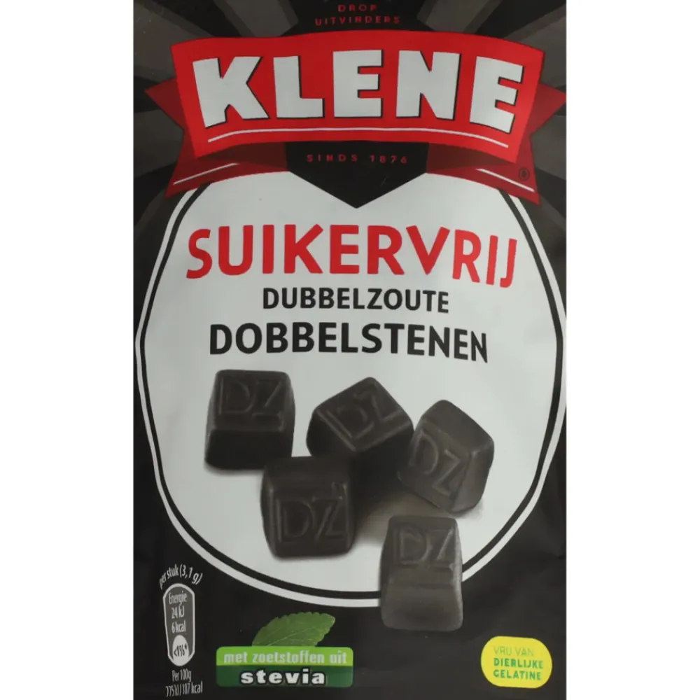 6x Dubbelzoute Dobbelstenen Suikervrij 105 gr^Klene Online