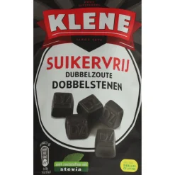New 3x Dubbelzoute Dobbelstenen Suikervrij 105 gr Snoep