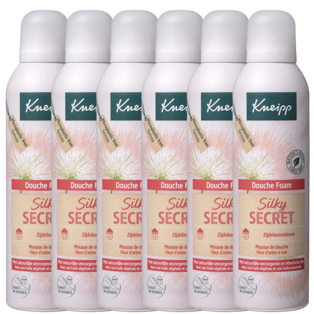 6x Douche Foam Silky Secret 200 ml^Kneipp Hot