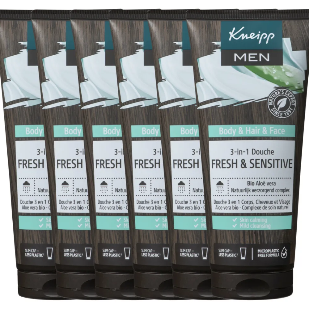 6x Douche Men 3-in-1 Fresh & Sensitive 200 ml^Kneipp Discount