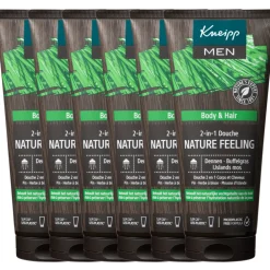 New 6x Douche Men 2-in-1 Nature Feeling 200 ml Bad & Douche