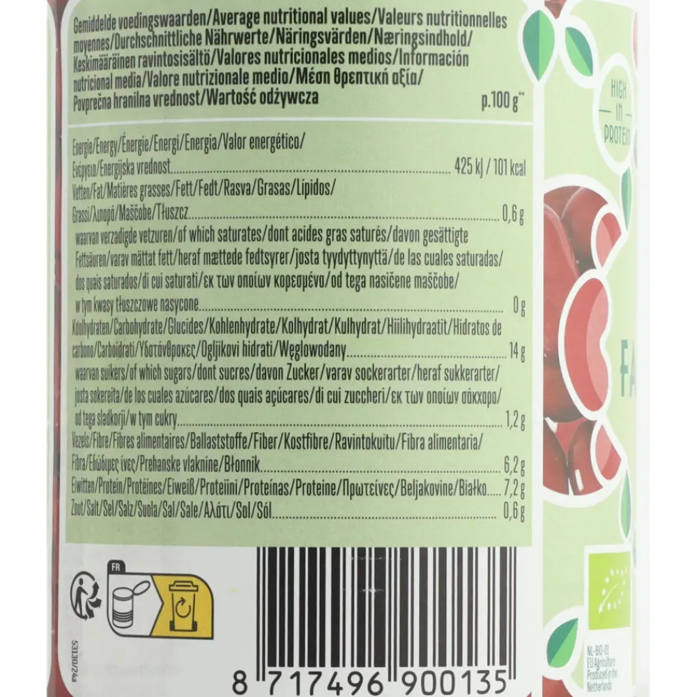 Groente<La Bio Idea 6x Rode Nierbonen Bio 400 gr