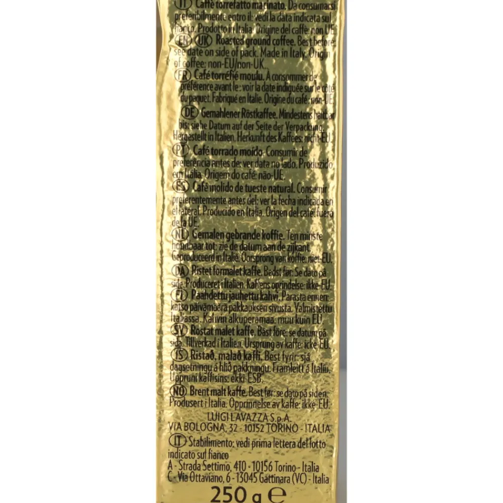 12x Qualita Oro gemalen 250 gr Koffie