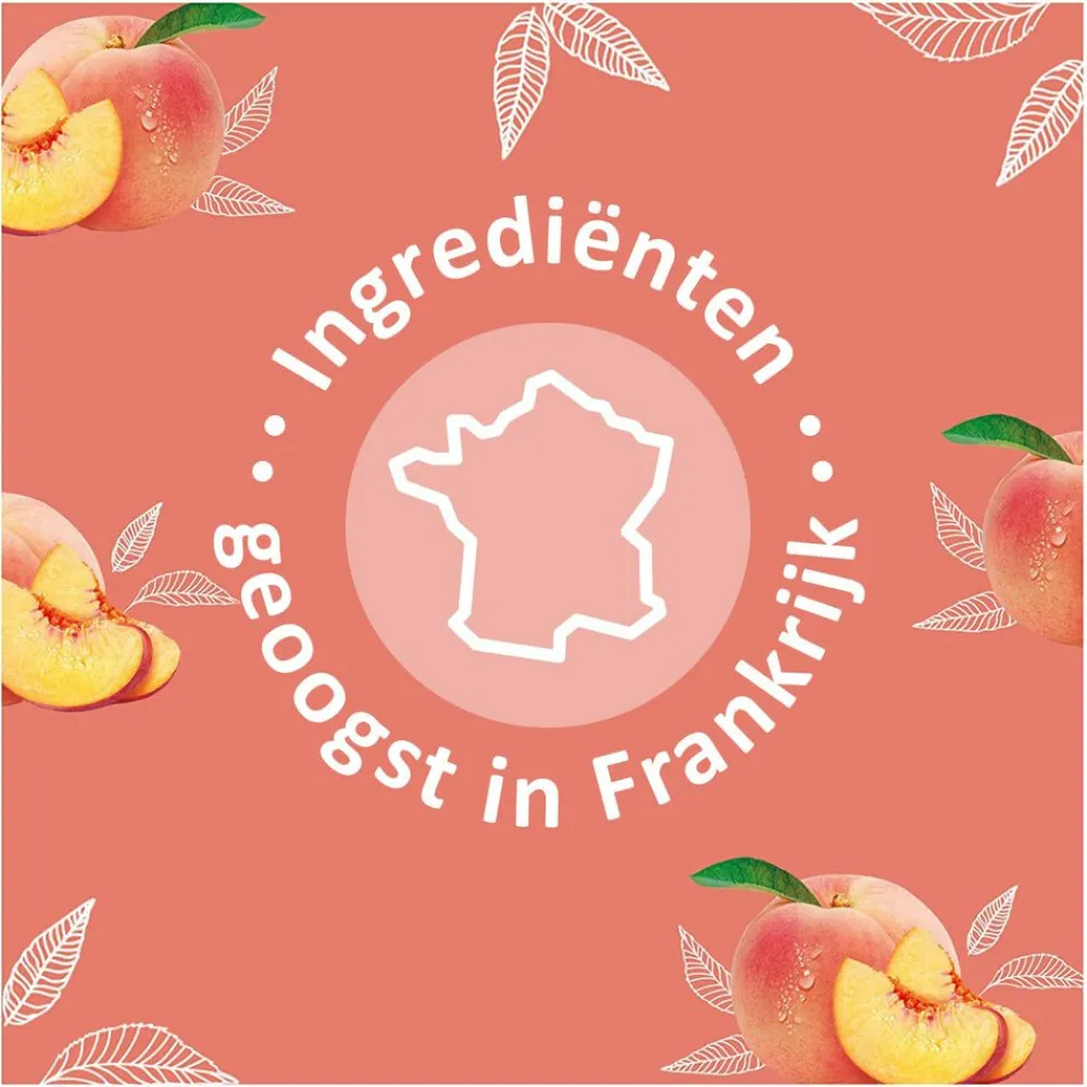 Sale 6x Douchegel Bio White Peach & Bio Nectarine 250 ml Bad & Douche