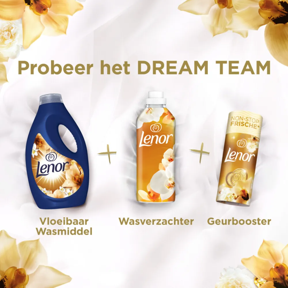 4x Vloeibaar Wasmiddel Gouden Orchidee 20 Wasbeurten 900 ml^Lenor Sale