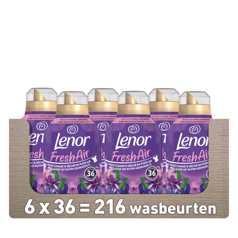 Wasverzachter<Lenor 6x Wasverzachter Fresh Air Maneschijn 36 Wasbeurten 504 ml