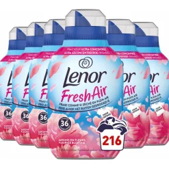 Wasverzachter<Lenor 6x Wasverzachter Fresh Air Bloesem 36 Wasbeurten 504 ml