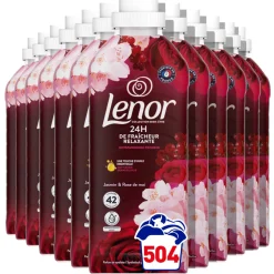 Discount 12x Wasverzachter Jasmijn en Rose de Mai 42 Wasbeurten 882 ml Wasverzachter