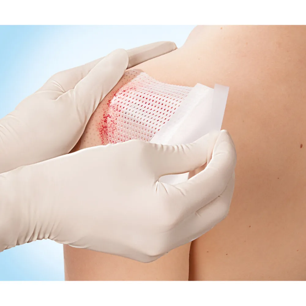 Verbandmiddelen<Leukoplast 3x Cuticell® Contact Siliconen Wondcontactlaag 5 cm x 7,5 cm 5 stuks