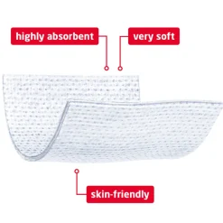 Verbandmiddelen<Leukoplast 3x Cutisoft® Verbandgaas 7,5 cm x 7,5 cm 12 stuks