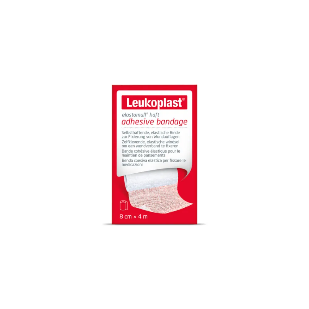 Verbandmiddelen<Leukoplast 3x Elastomull® haft Fixatiewindsel 4 m x 8 cm