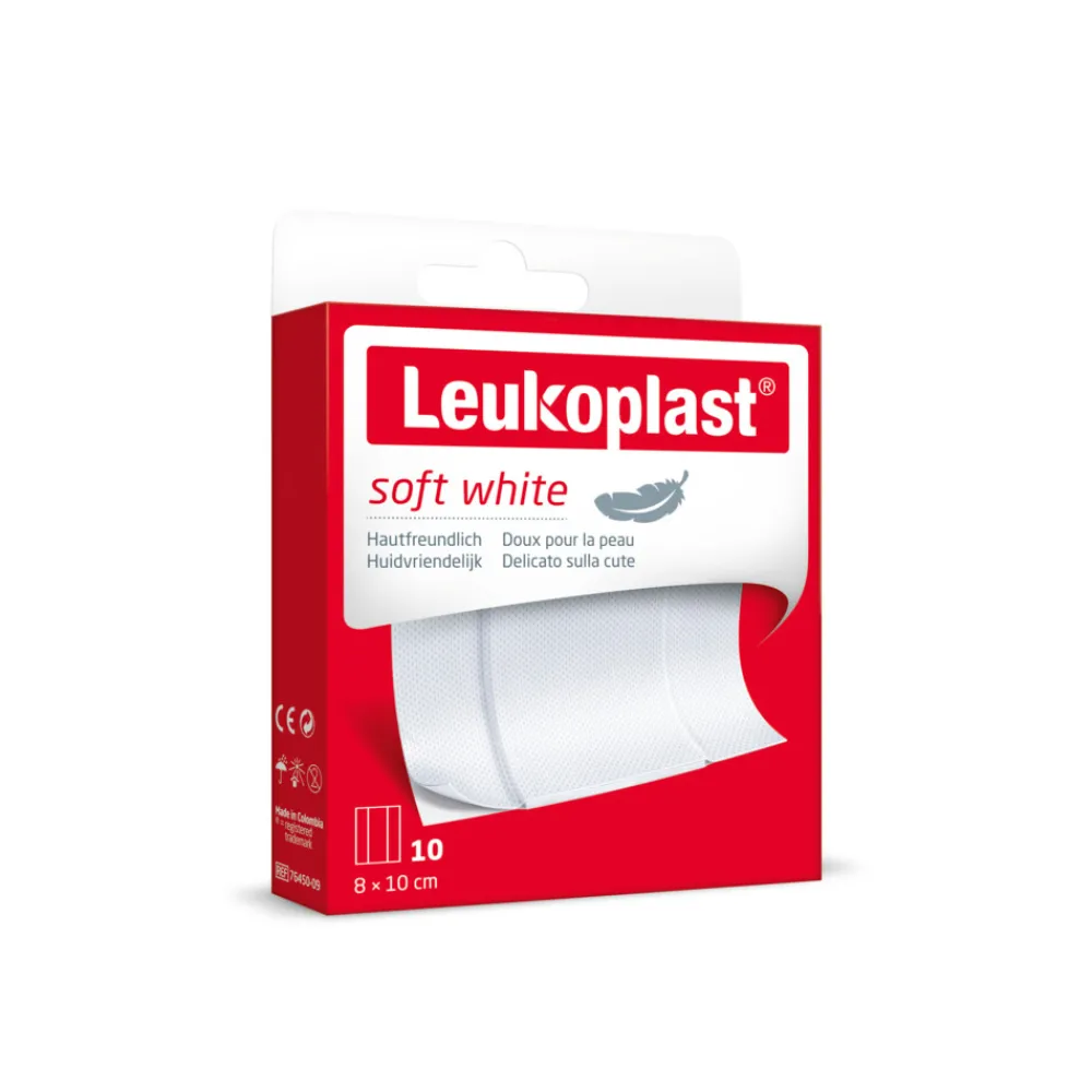 Hot 10x Wondpleisters Zacht 8 x 10 cm Soft White 10 stuks Pleisters