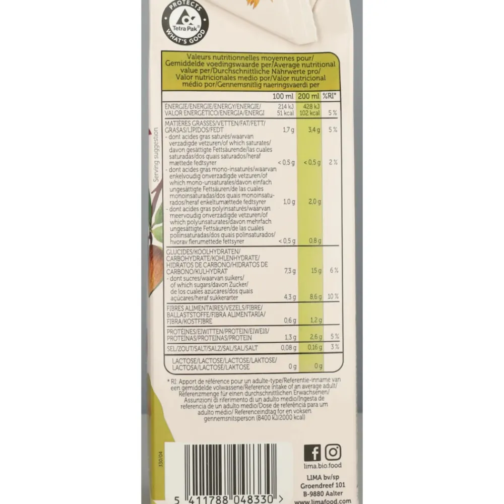 Outlet 8x Haverdrink Amandel 1 liter Melkvervangers