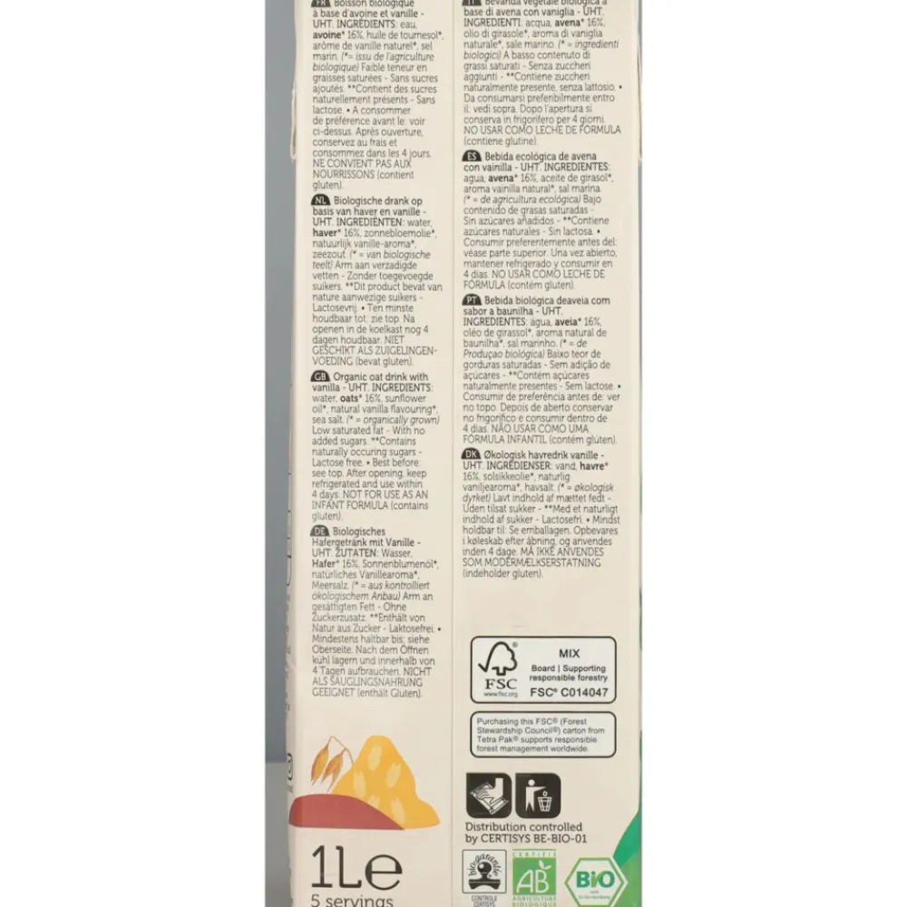 8x Haverdrink Vanille 1 liter^Lima Sale