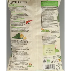 Outlet 12x Lentil Chips Original 90 gr Snacks & Tussendoortjes