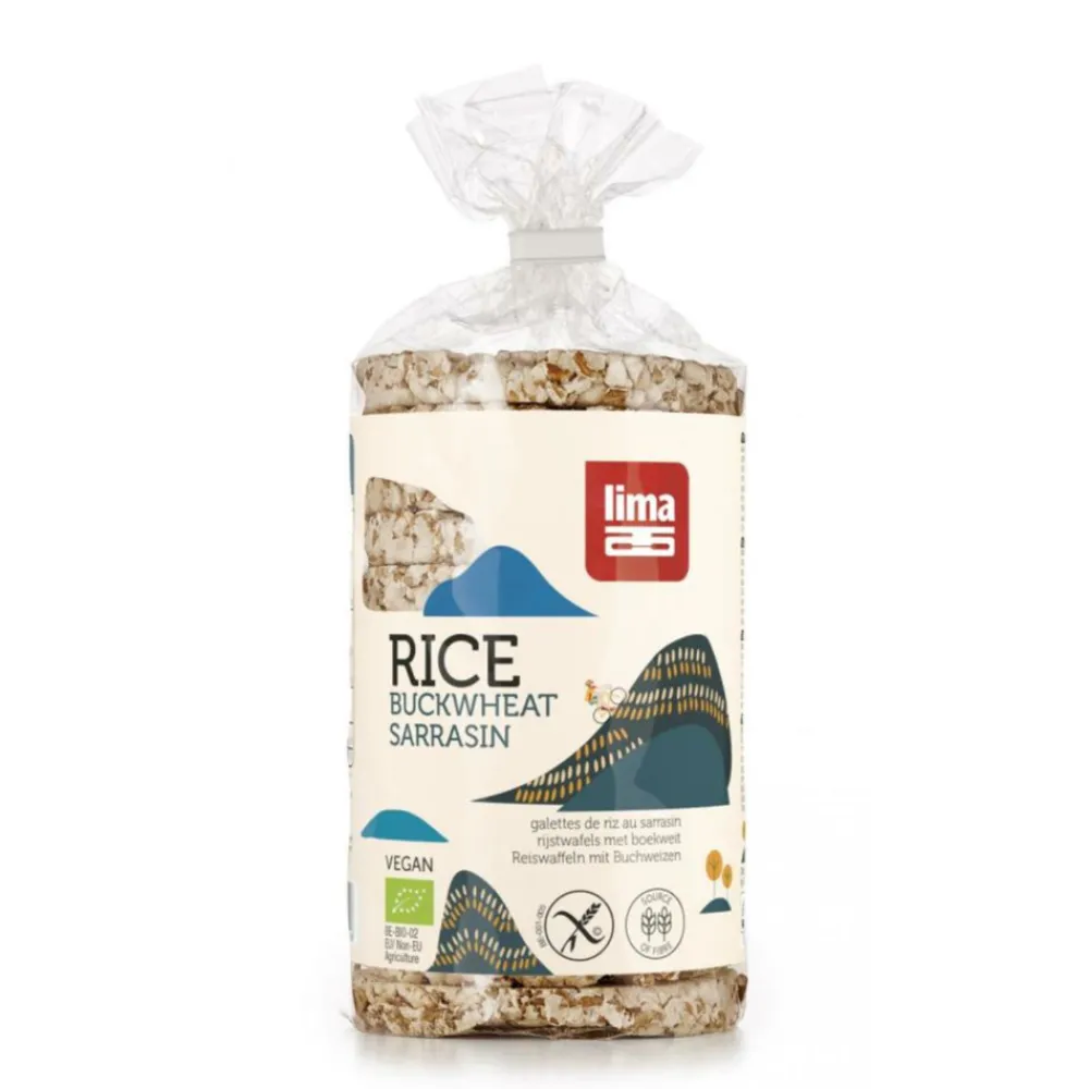 Brood & Crackers<Lima 12x Rijstwafels Boekweit 100 gr