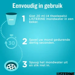 3x Mondwater Cool Mint 500 ml^Listerine Clearance