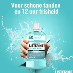 4x Mondwater Cool Mint Milde Smaak Zonder Alcohol 500 ml^Listerine Online