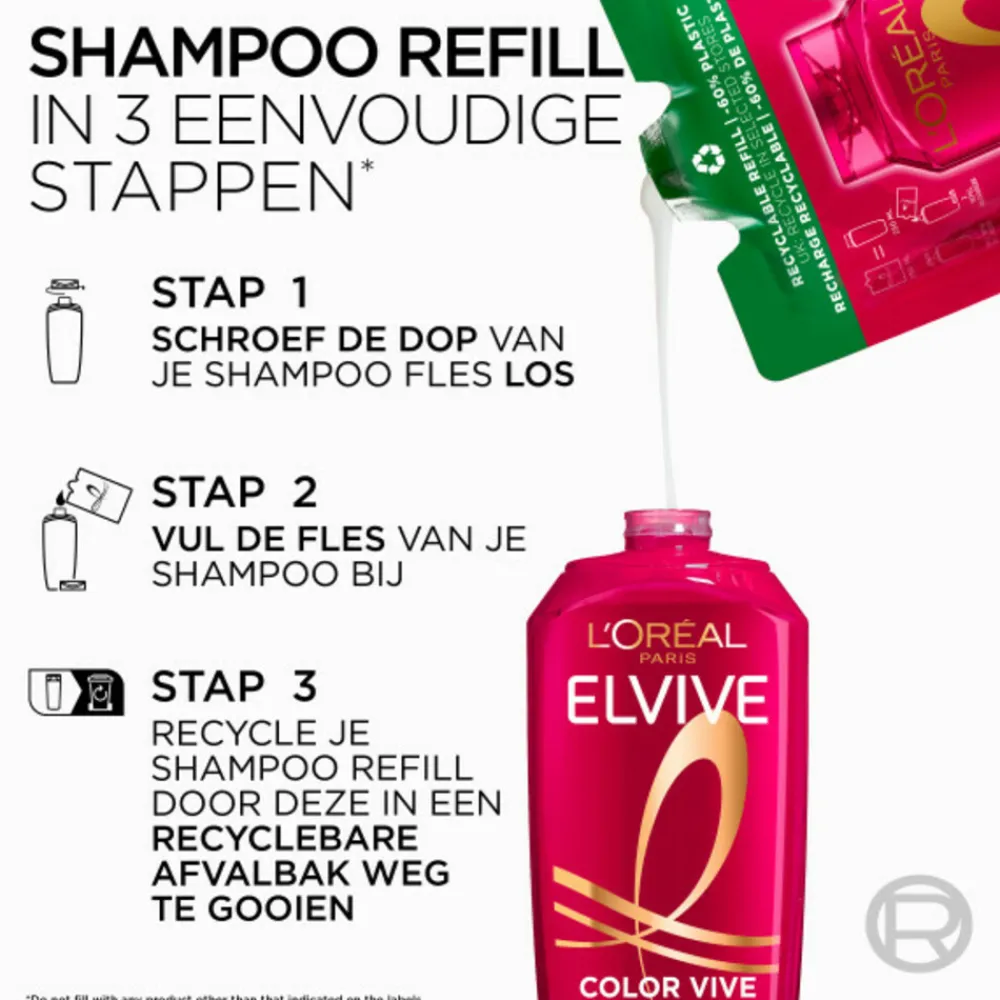 6x L'Oréal Elvive Color Vive Shampoo Refill 250 ml^LOréal