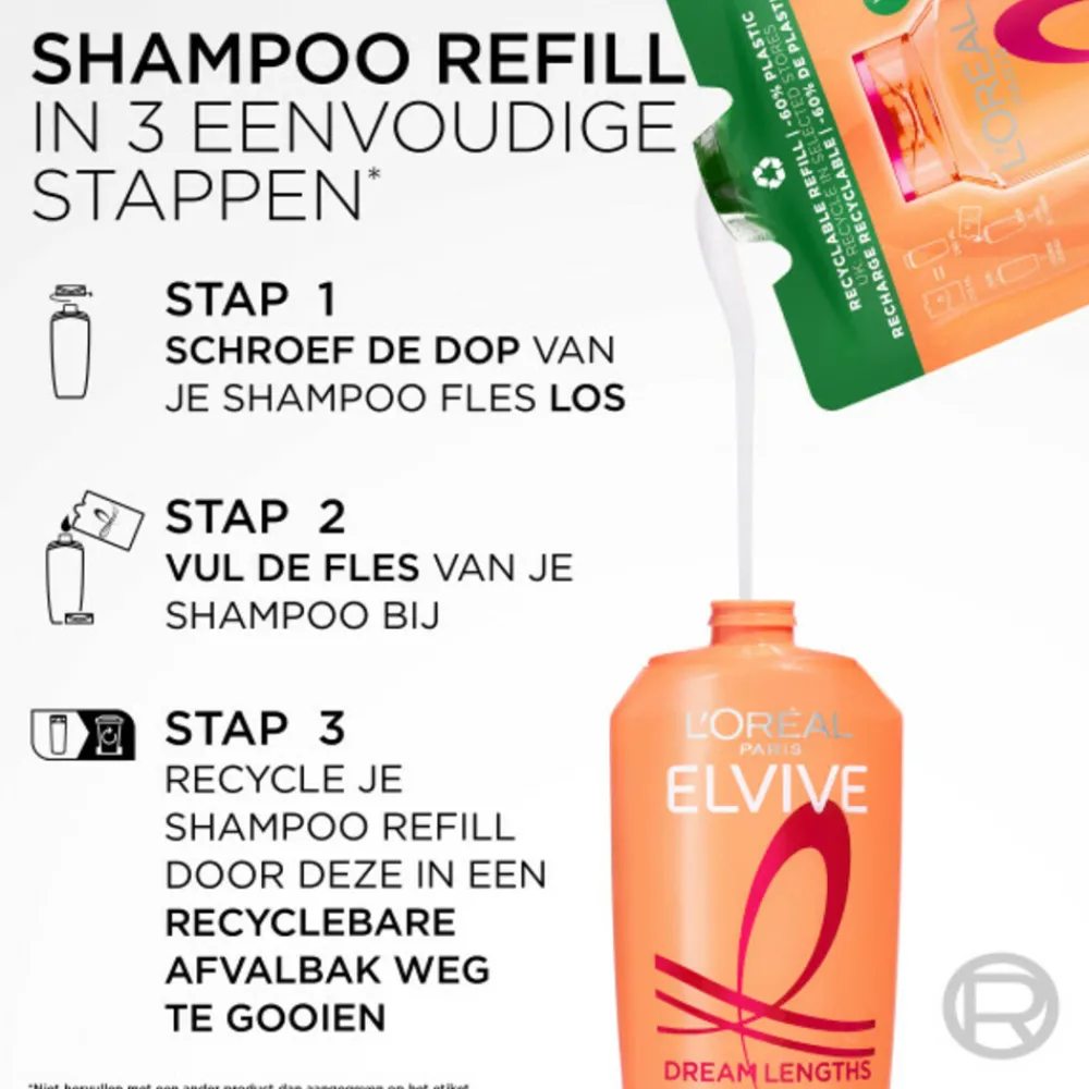 6x L'Oréal Elvive Dream Lengths Shampoo Refill 250 ml^LOréal Online