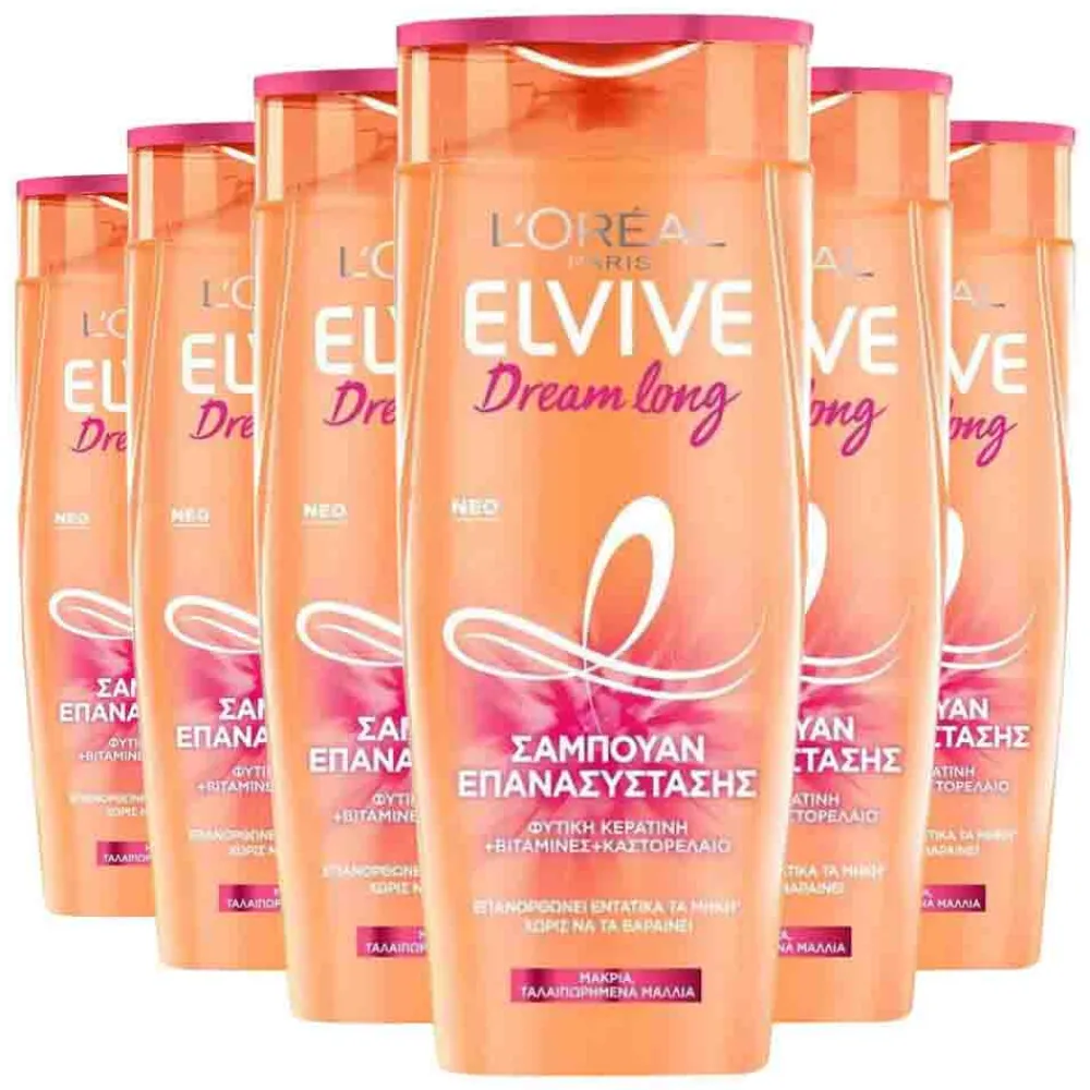 New 6x L'Oréal Elvive Dream Lengths Shampoo 400 ml Shampoo