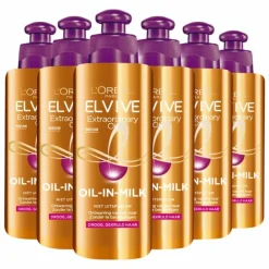 6x L'Oréal Elvive Extraordinary Oil Krulverzorging Oil-In-Milk 200 ml^LOréal Best