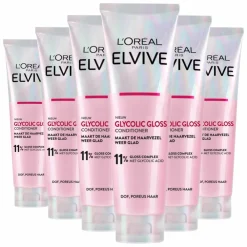 6x L'Oréal Elvive Glycolic Gloss Conditioner 150 ml^LOréal Best