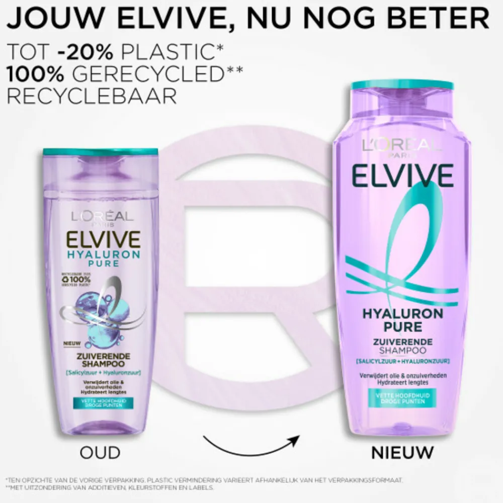 Shampoo<LOréal 6x L'Oréal Elvive Hyaluron Pure Shampoo 250 ml