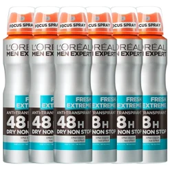 6x L'Oréal Men Expert Deodorant Spray Fresh Extreme 150 ml^LOréal Clearance