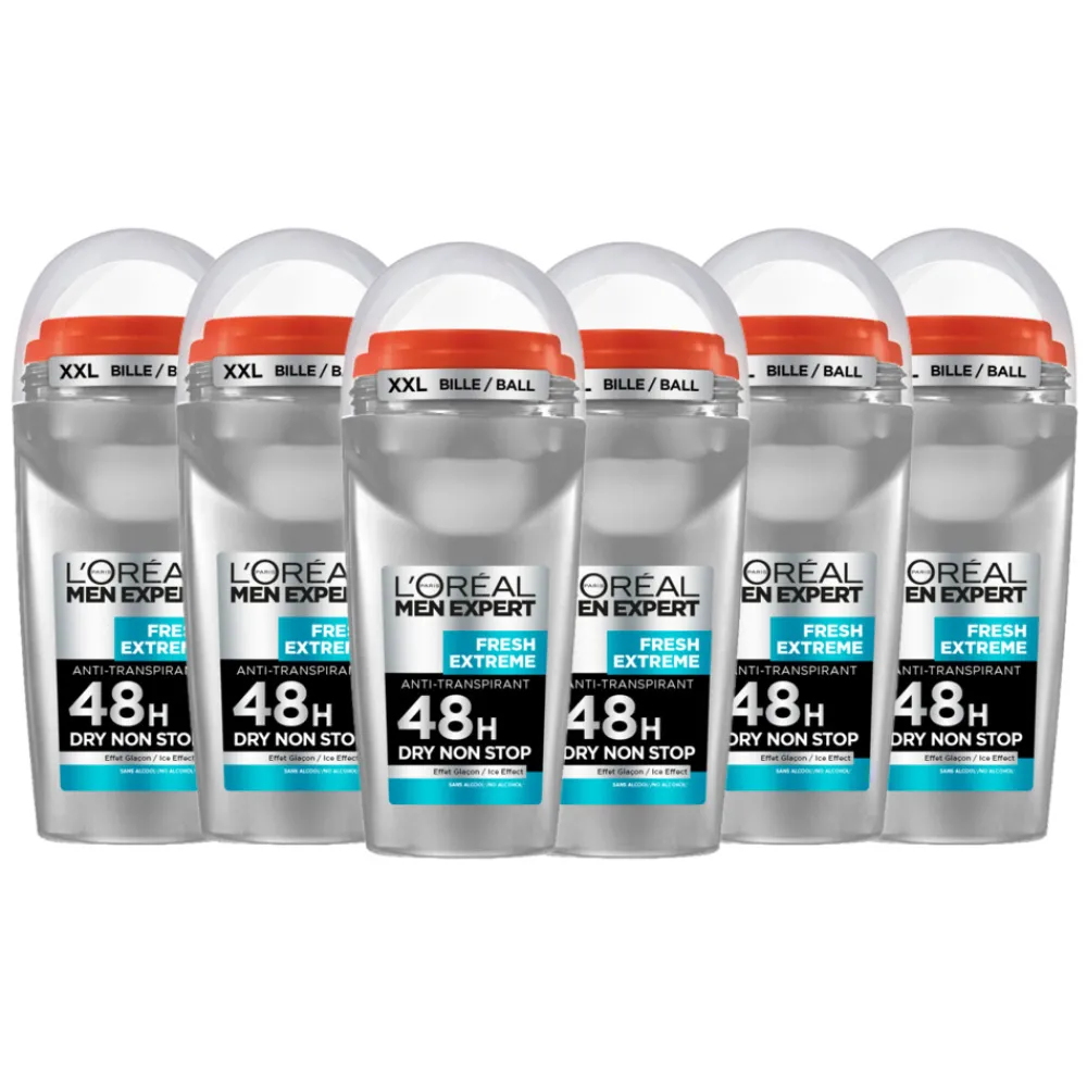 Online 6x L'Oréal Men Expert Deodorant Roller Fresh Extreme 50 ml Deodorant