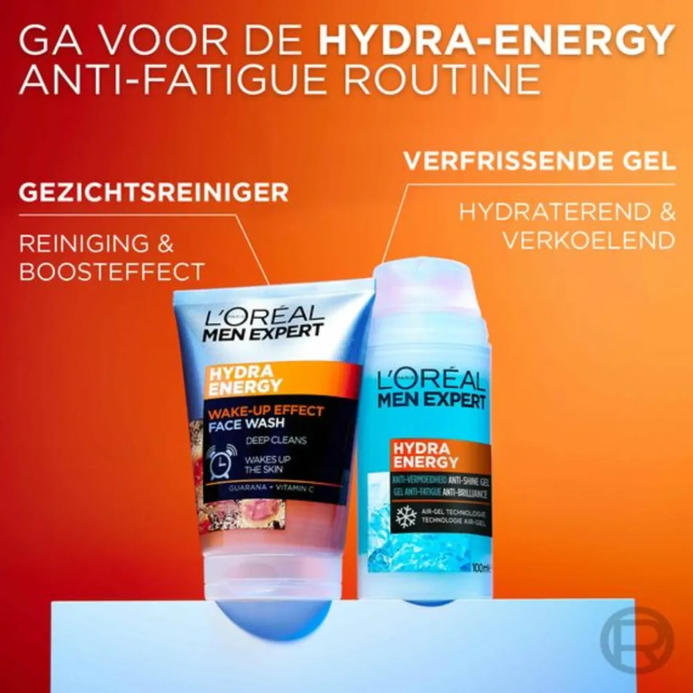 6x L'Oréal Men Expert Hydra Energetic Hydraterende Gel Dagcrème 100 ml^LOréal New