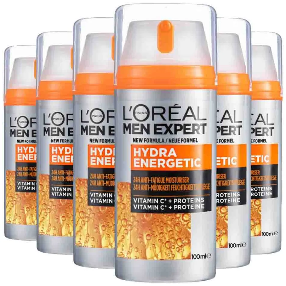 6x L'Oréal Men Expert Hydra Energetic Hydraterende Dagcrème 100 ml^LOréal Discount