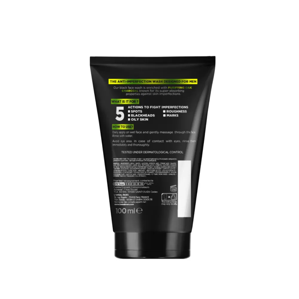 Reiniging<LOréal 6x L'Oréal Men Expert Pure Charcoal Gezichtsreiniger 100 ml