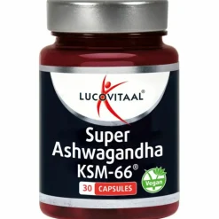 Rustgevend & Slapen<Lucovitaal 2x Ashwagandha KSM-66 Super 30 capsules