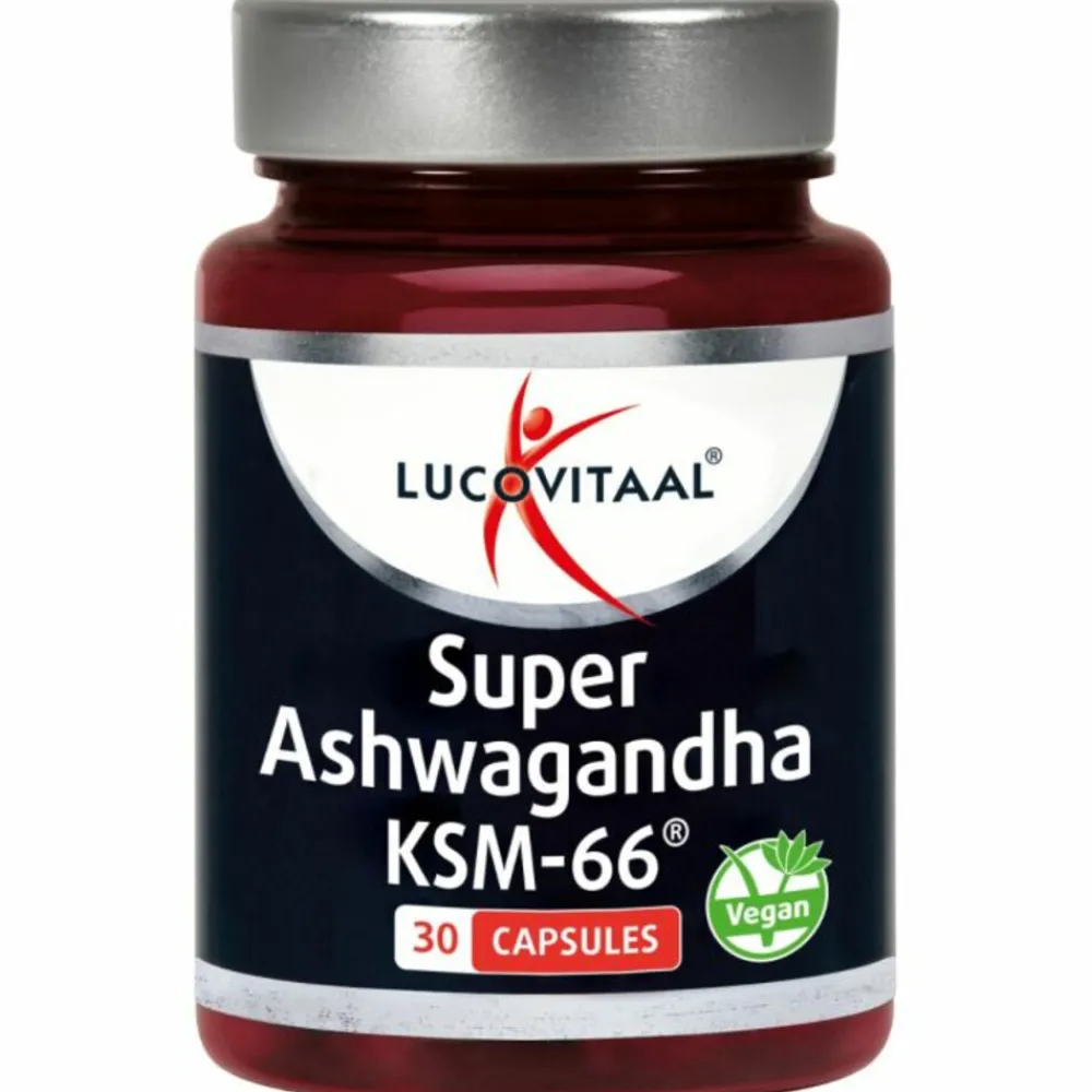 Rustgevend & Slapen<Lucovitaal 2x Ashwagandha KSM-66 Super 30 capsules
