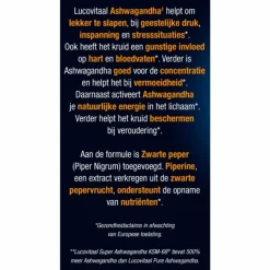 Rustgevend & Slapen<Lucovitaal 2x Ashwagandha KSM-66 Super 30 capsules