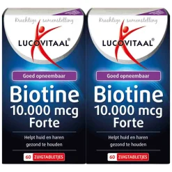 Online 2x Biotine 10.000 mcg Forte 60 zuigtabletten Vitaminen