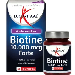 Online 2x Biotine 10.000 mcg Forte 60 zuigtabletten Vitaminen