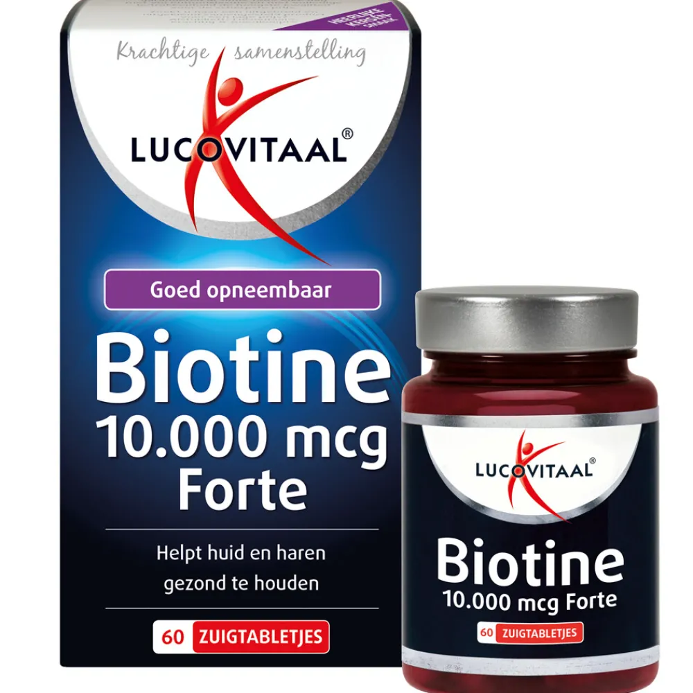 Online 2x Biotine 10.000 mcg Forte 60 zuigtabletten Vitaminen