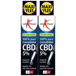 2x CBD Cannabidiol Olie 5% 30 ml^Lucovitaal Online