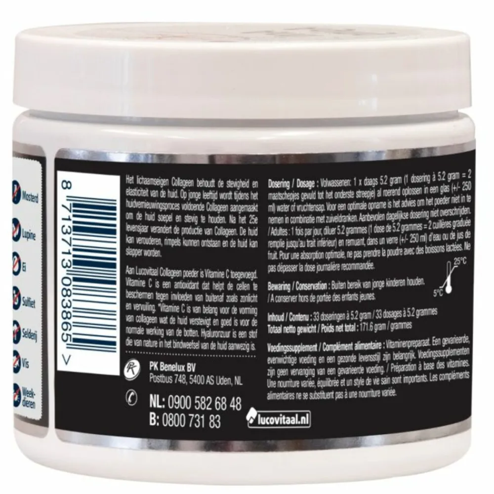 2x Collageen Super 5000mg Poeder 171,6 gr^Lucovitaal Sale