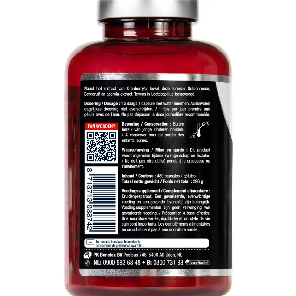 2x Cranberry X-tra 480 capsules^Lucovitaal Outlet