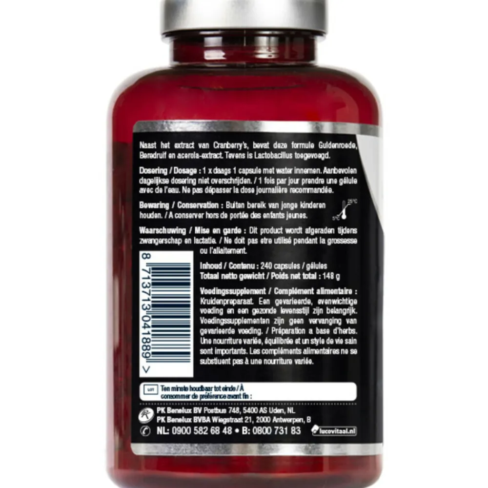 Online 2x Cranberry X-tra One a Day 240 capsules Speciale Bestanddelen