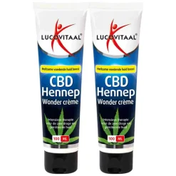 Sale 2x Creme Huidwonder Hennep CBD 100 ml Huidverzorging