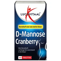 3x D-Mannose Cranberry Blaasfunctie 60 tabletten^Lucovitaal Outlet