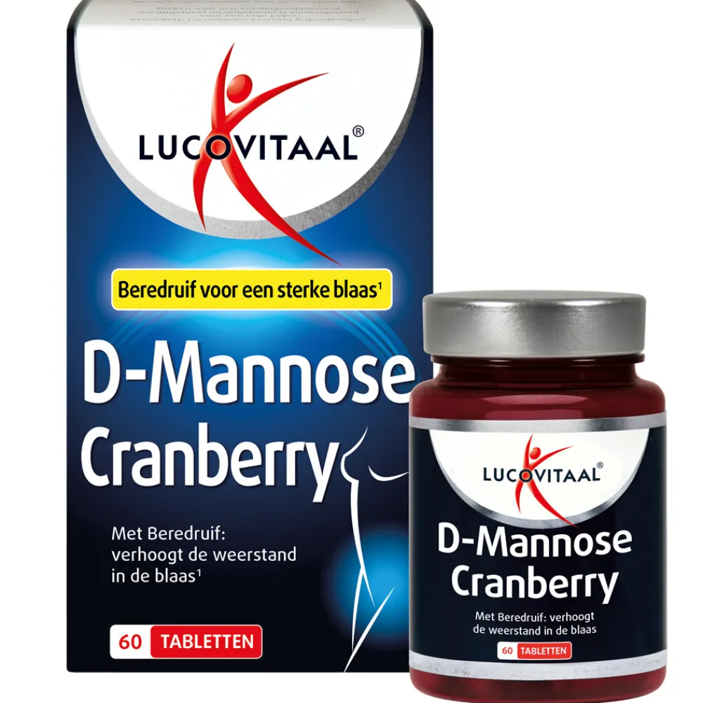 3x D-Mannose Cranberry Blaasfunctie 60 tabletten^Lucovitaal Outlet