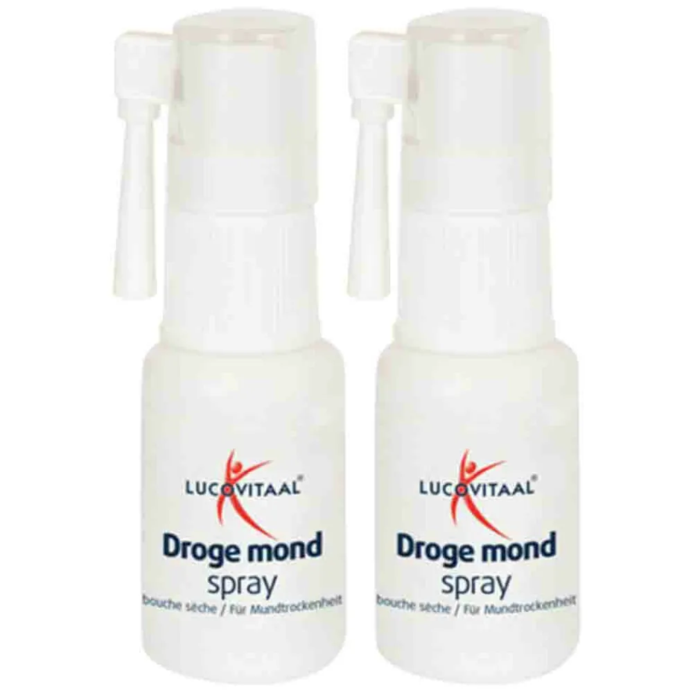 2x Droge Mond Spray 20 ml^Lucovitaal Hot