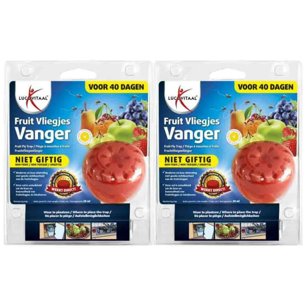 Discount 2x Fruit Vliegjes Vanger 20 ml Ongediertebestrijding